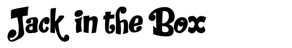 Jack in the Box font preview